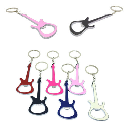 Nail Vinyl's Guitar Bottle Opener Keychain Pack of 12 - Rock Souvenirs 7