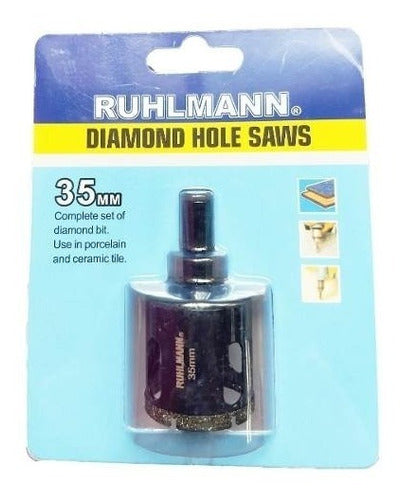 Ruhlmann 35mm Diamond Core Drill Bit for Porcelain and Granite 0