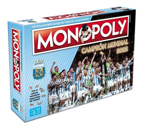 Monopoly Campeón Mundial Argentina Futbol Juego Mesa Hasbro 1