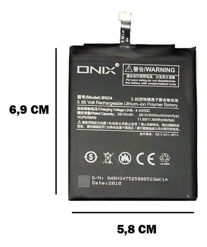 Onix Compatible Battery Replacement for Xiaomi Redmi 5a 2