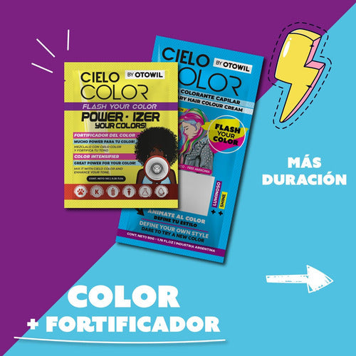 Otowil Cielo Color Kit: Hair Dye + Power Ized + Acid Cream 65