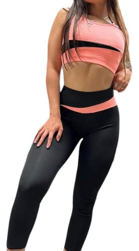 NeedFeel Women's Sports Set: Leggings + Top 3