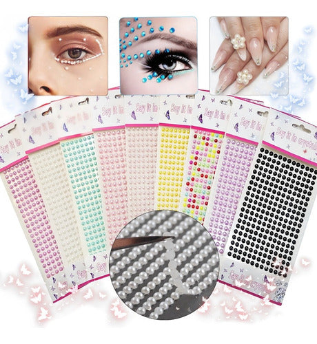 Beautifull Regalos X12 Strass Stickers Cristales Autoadhesivos Faciales Tatto 0