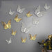 Vinilo Decorativo Pared [75pqskhv] Mariposas 3d Doradas 4