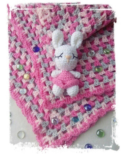 Handmade Crochet Baby Blankets - Birth Baby Shower Gift Set 1
