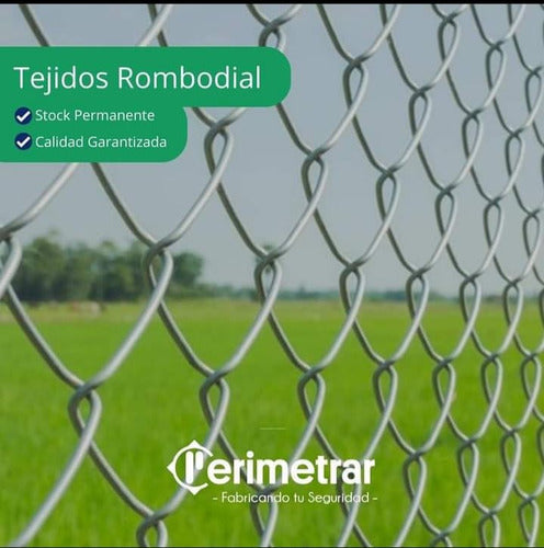 Tejido Romboidal 2 1/2´ X 1.20 Mts Alambre 14 X 10 Mts 1