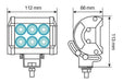 Universales 2 Faros Auxiliares 6 Led Moto, Cuatriciclo 100% Aluminio! 4