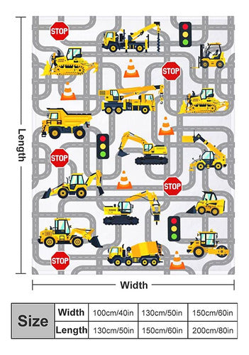 ~? Esconal Construction Truck Manta Para Niños Pequeños Niño 1