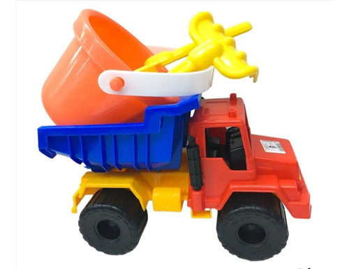 Duravit Medium Dump Truck with Bucket, Shovel, and Rake - Beach Set 2