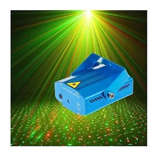 Mini Laser Multipoint Audiorhythmic DJ Projector 1