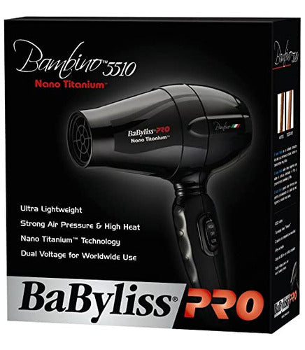 BaBylissPRO Nano Titanium Bambino Compact Dryer 4