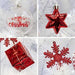 Kit Adornos Arbol De Navidad Pack Rojo Y Blanco Pack 134 5