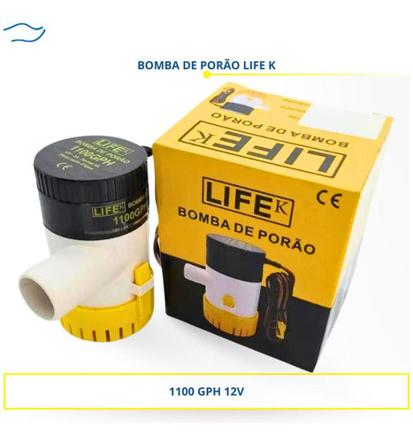 Bomba De Porão Life K 1.100 Gph 12v 3a Barco Lancha 1