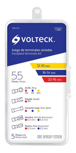 Volteck Kit Con 55 Piezas Terminales Aisladas Para Cable 1