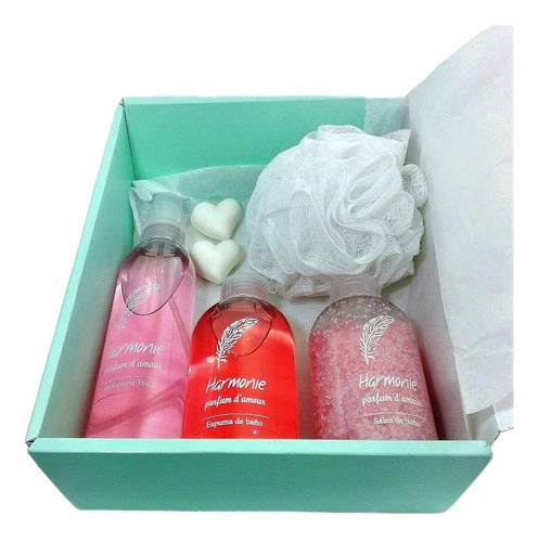 Relaxation Gift Box with Rose Aroma Spa Kit - Ideal for Corporate Gifting - Set Relax Caja Regalo Empresarial Rosas Kit Spa Aroma N38