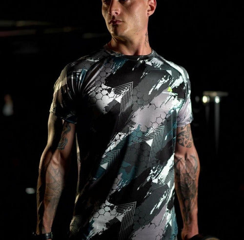 Men's Sublimated Sports T-Shirt Lycra Urban Luxury 41
