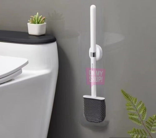 Magnetic Toilet Brush Cleaner with Adhesive Wall Mount 3