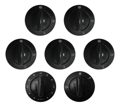 Domec 96 Black Knob Set for Kitchen 0