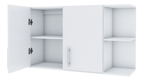 Centro Estant 2-Door Kitchen Cabinet with Side Shelf 1