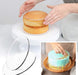 Acrylic Cake Disc Set 32 cm | Ganache - Perfect Edge Tool 2
