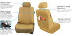 FH Group Automotive Seat Covers Deluxe Leatherette Front Set 2