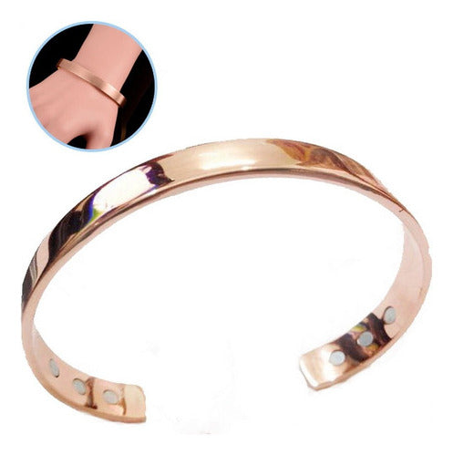 Sainsberry Rose Gold Therapy - Pulsera Curativa De Cobre, Unisex - Artr 3