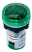 Voltimetro Frecuencia Verde 22mm 50~500v ~99hz Tablero Htec 0