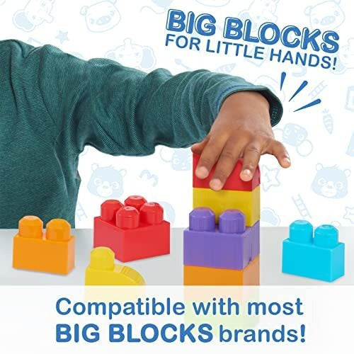 Just Play CoComelon Stacking Train - 40 Piece Building Block Set 1