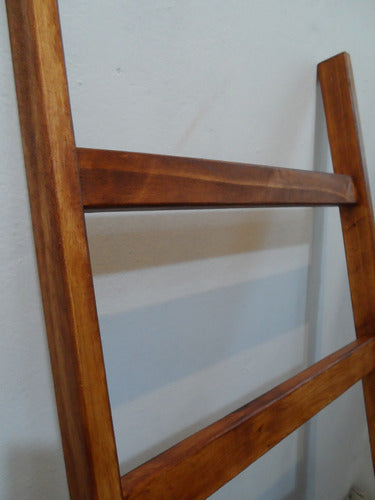 Wide Mahogany Blanket Ladder - Carpintero 2.0 Decor Action Series 3
