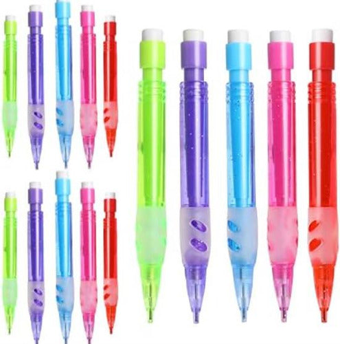 Vin Beauty 15pcs Mini Mechanical Pencils Assorted 0.7 Mm 0