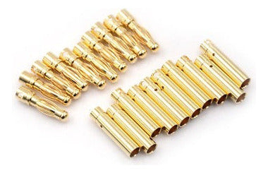 Generic 10 Pair 4.0 Mm 4mm RC Battery Gold Bullet Connector Plug 2