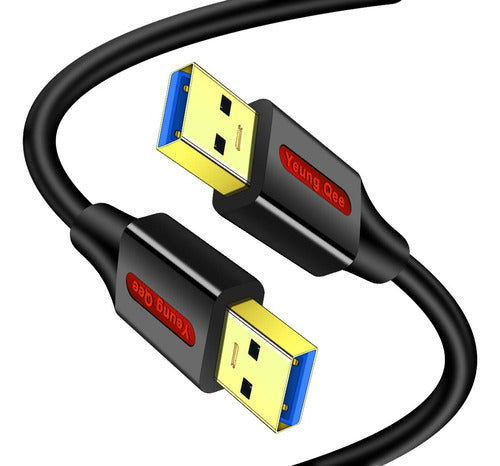 Yeung Qee Cable USB 3.0 A A Macho De 12 Pies, Cable USB A USB Tipo A M 0