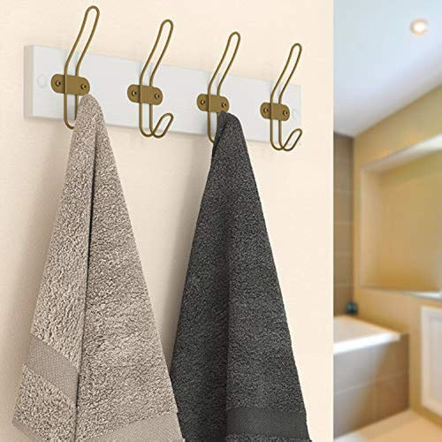 Tibres - Golden Wall Hooks for Hanging Coat, Clothes, Ch 4