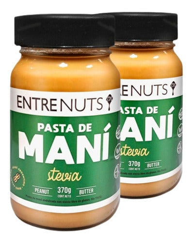 Pasta De Mani Stevia Mantequilla Entre Nuts Sin Tacc 370g X2 0