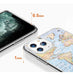Generic Transparent iPhone Case World Map Travel 32