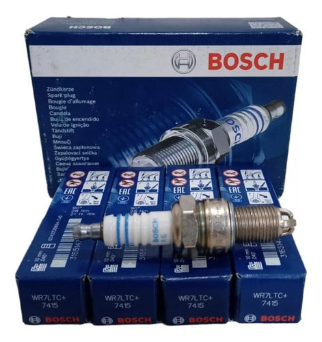 Bosch Spark Plug Set 3 Electrodes VW Gol 1.6 1.8 Audi Engine 0