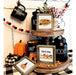 KALAWA Halloween Home Décor Rustic Sign Set 2