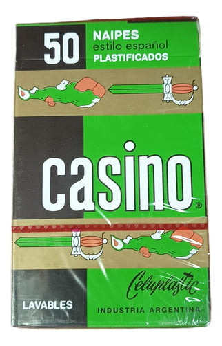 Casino Spanish Style Playing Cards - Plastic Coated 50 Cards 0