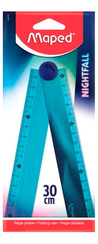 Maped Nightfall Teens Folding Ruler 15 to 30cm School 0