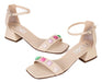 Women's Low Heel Cow Leather Sandals Fiori Patri for Parties 12