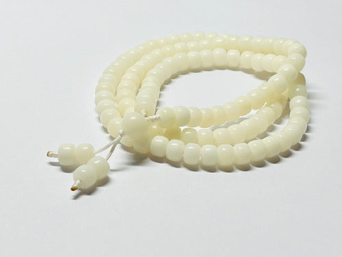 Bodhi Japa Mala White Natural Seed 108 Beads 0