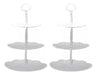 Mym Ventas Set of 2 Tiered Cupcake Stands - 3 Levels 0