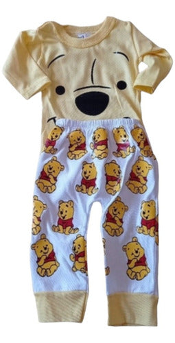 G&L Winnie Pooh Baby Pajama Set with Body and Pants Gift 1