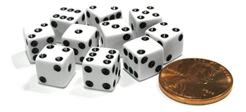 Juego De 10 Dados Cuadrados Pequeños D6 De 0.315 0