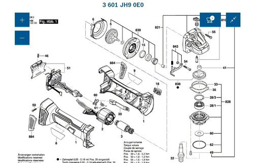 Modulo Electrónico  Amoladora Inalámbrica Bosch Gws 180-li 2