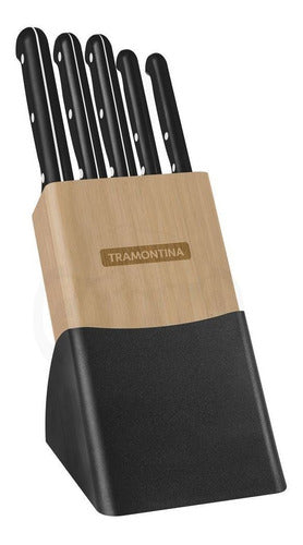 Tramontina Ultracorte 6-Piece Wood Block Knife Set 1