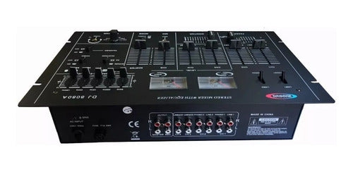 Consola Mixer Dj 8080a 6 Canales Usb-bluetooth 3