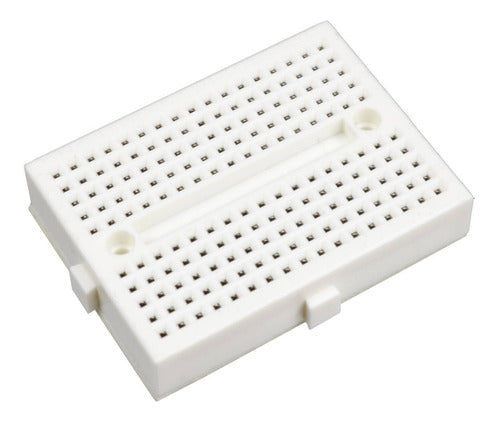 Kit 20 Unidades Mini Protoboard 170 Furos Branco 0