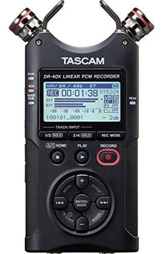 Tascam Dr-40x Grabador De Audio Digital De Cuatro Pistas E I 0