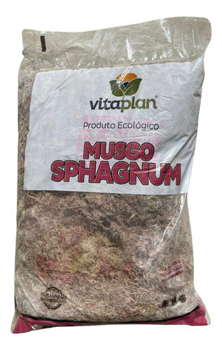 Vitaplan Musgo Sphagnum 100g Para Tutores, Orquídeas Etc 0